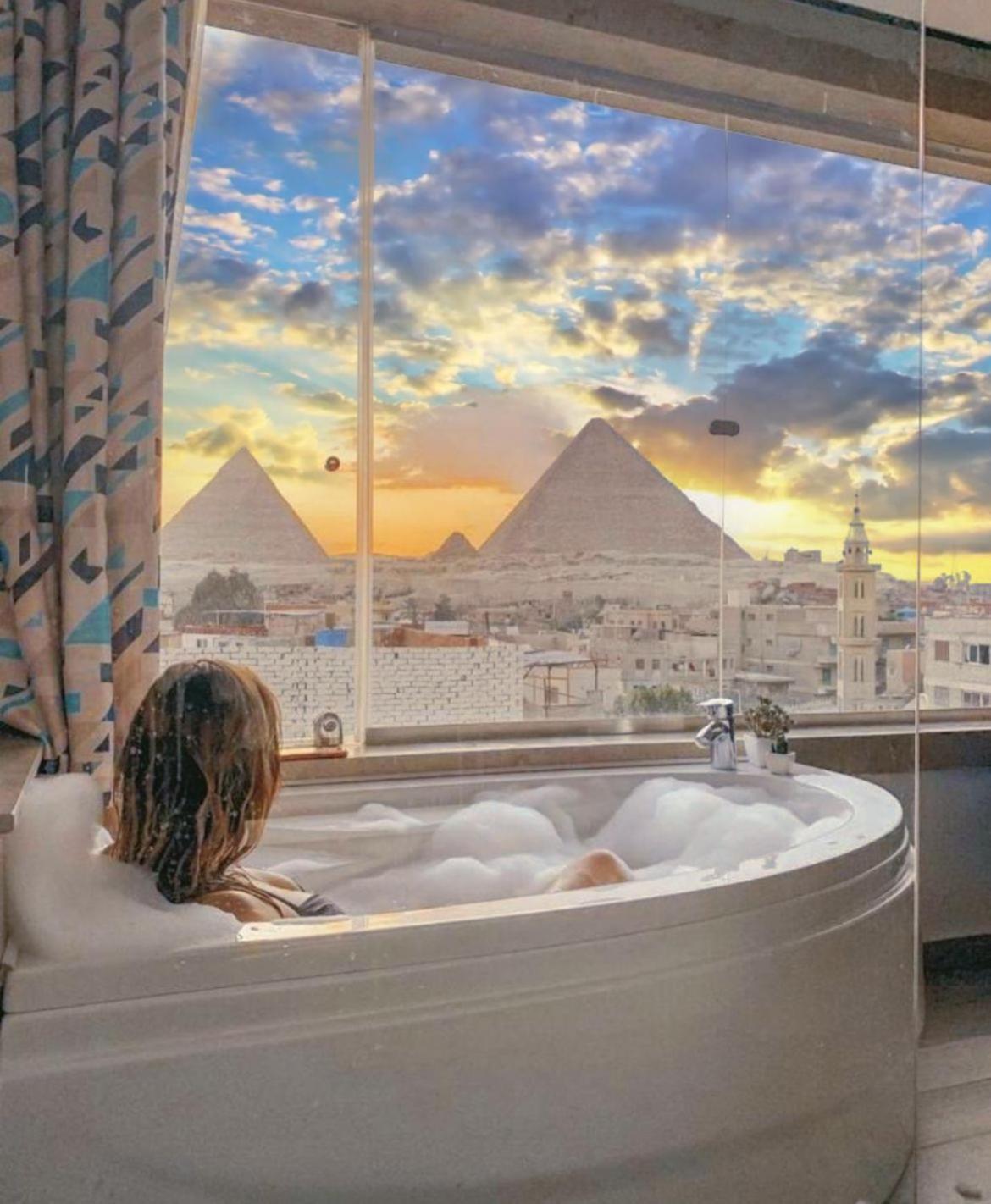 Pyramid Edge Hotel & Exclusive Pyramids View Rooftop Kafret el-Gabal Exterior foto